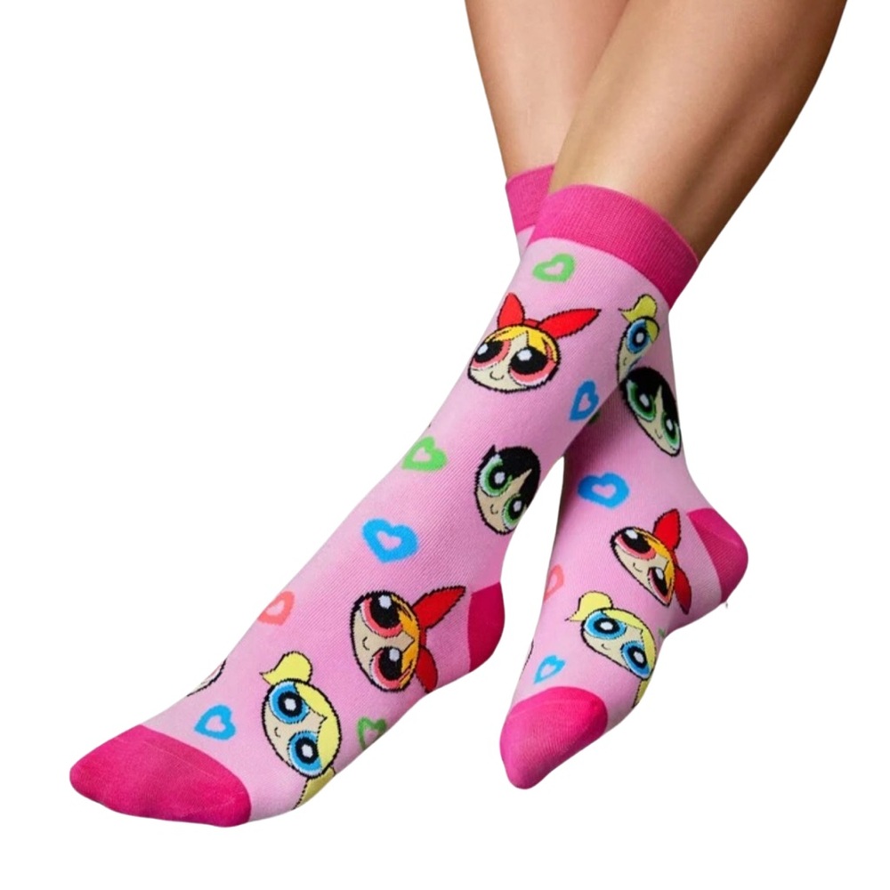 •Puff Love• PowerPuff Girls Graphic Unisex Socks 3 for $21